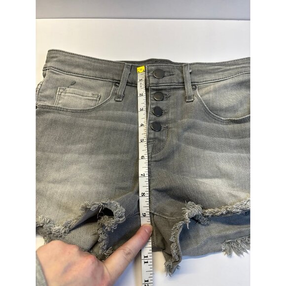 Vintage Y2K (2000s) gray Denim Jean Shorts (size 2) - Picture 6 of 7